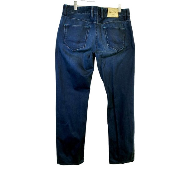 Robert Graham Jeans Men Size 34 Blue Slim Jim Pants Actual 36x31 Dark Indigo - Picture 2 of 10